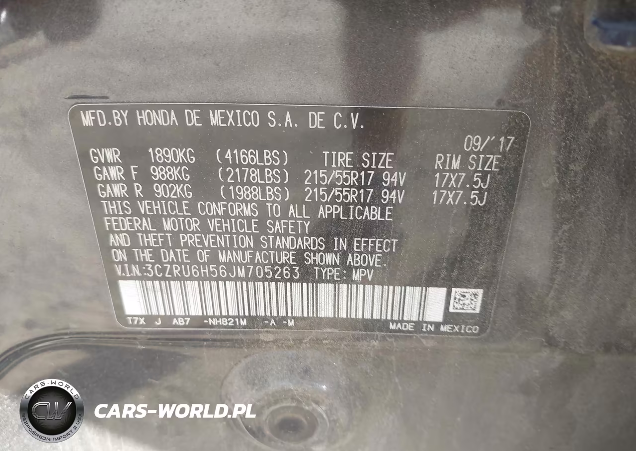 2018 Honda Hr-V Ex VIN:3CZRU6H56JM705263 - 9