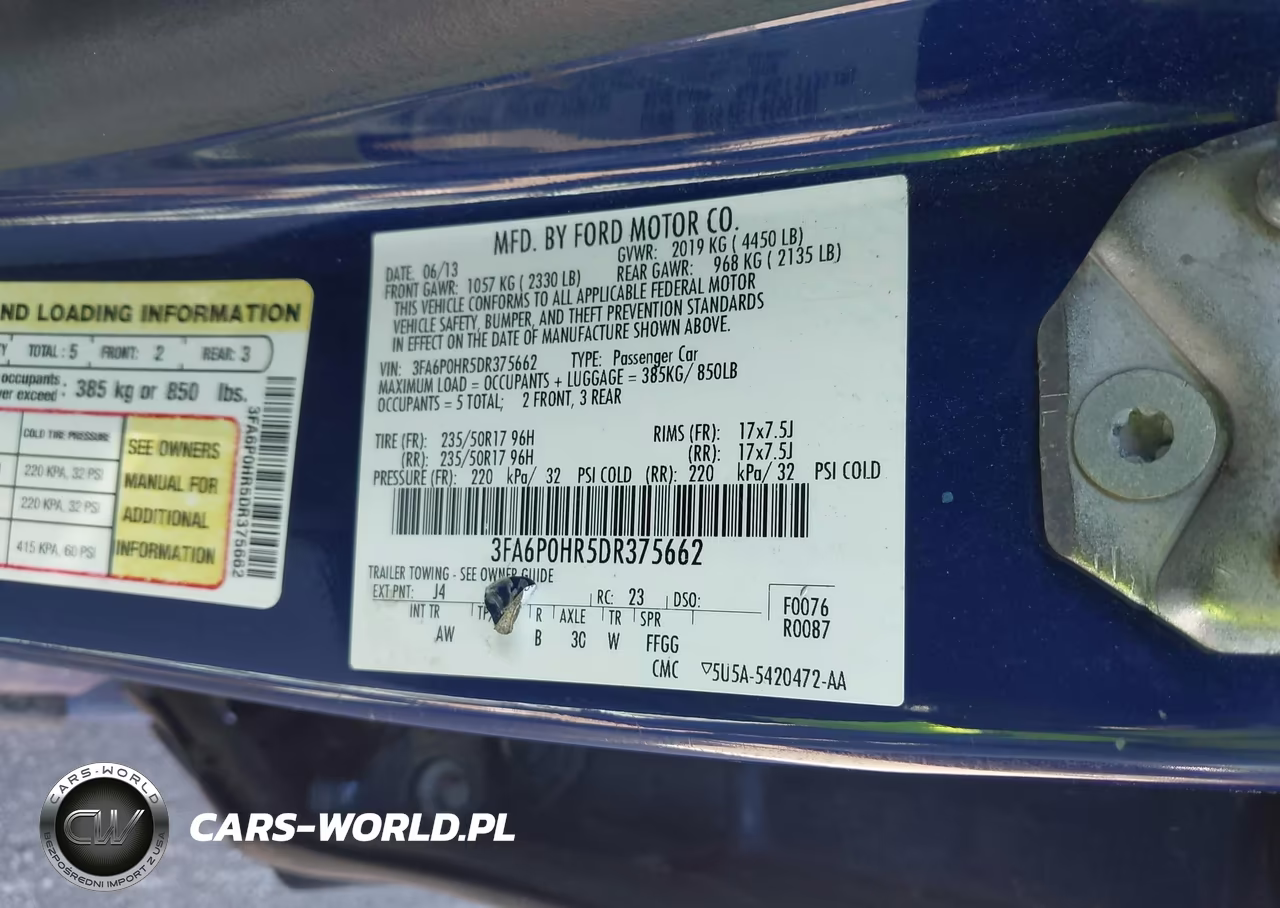2013 Ford Fusion Se VIN:3FA6P0HR5DR375662 - 9