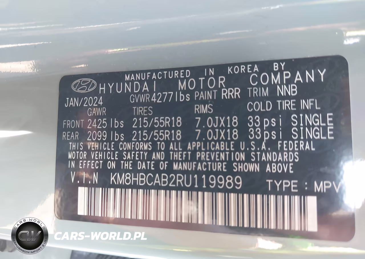 2024 Hyundai Kona Sel VIN:KM8HBCAB2RU119989 - 9