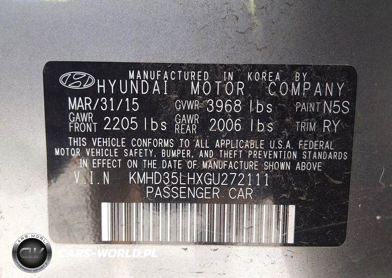 2016 Hyundai Elantra Gt VIN:KMHD35LHXGU272111 - 9