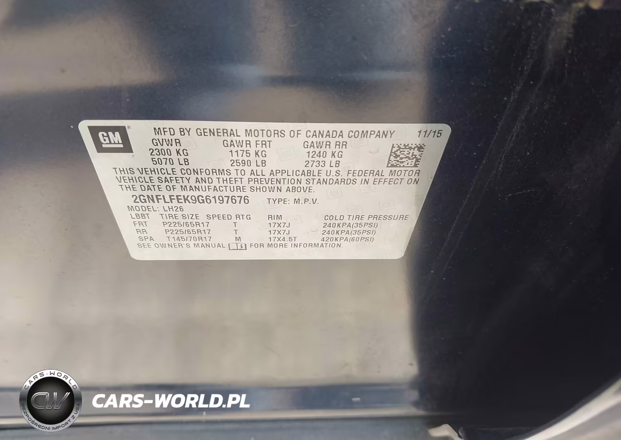 2016 Chevrolet Equinox Lt VIN:2GNFLFEK9G6197676 - 9