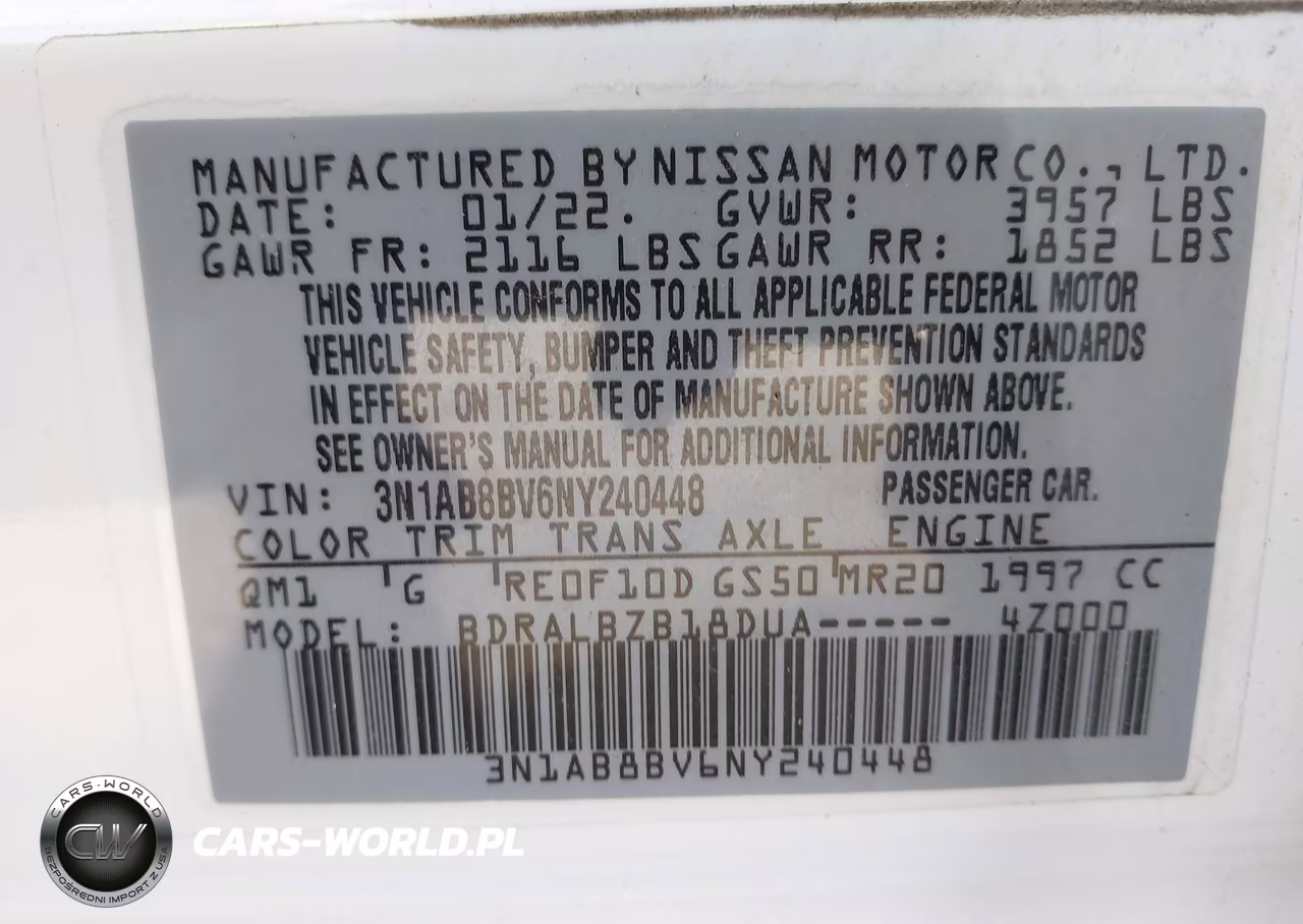 2022 Nissan Sentra S Xtronic Cvt VIN:3N1AB8BV6NY240448 - 9