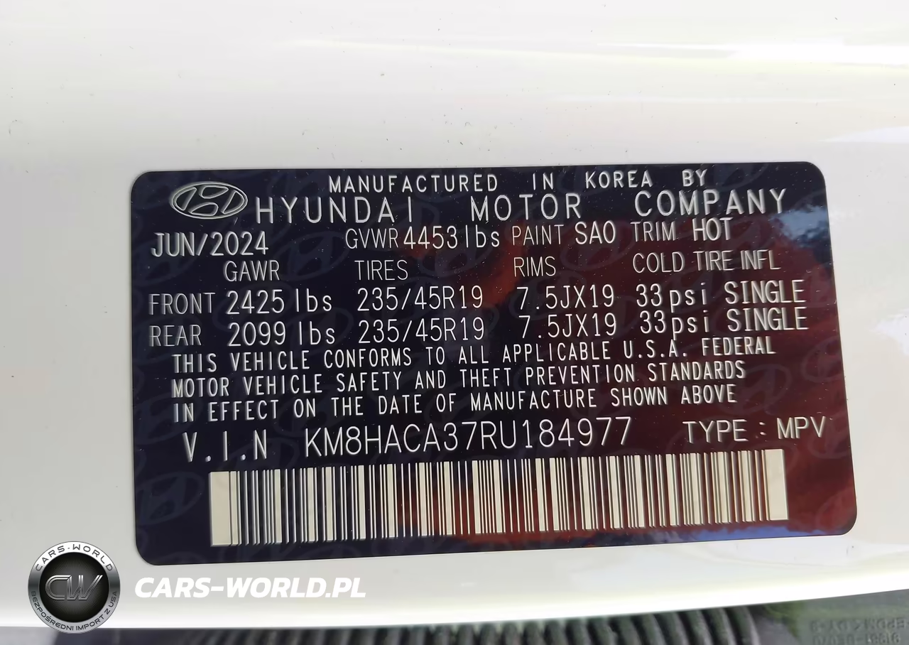 2024 Hyundai Kona N Line VIN:KM8HACA37RU184977 - 9