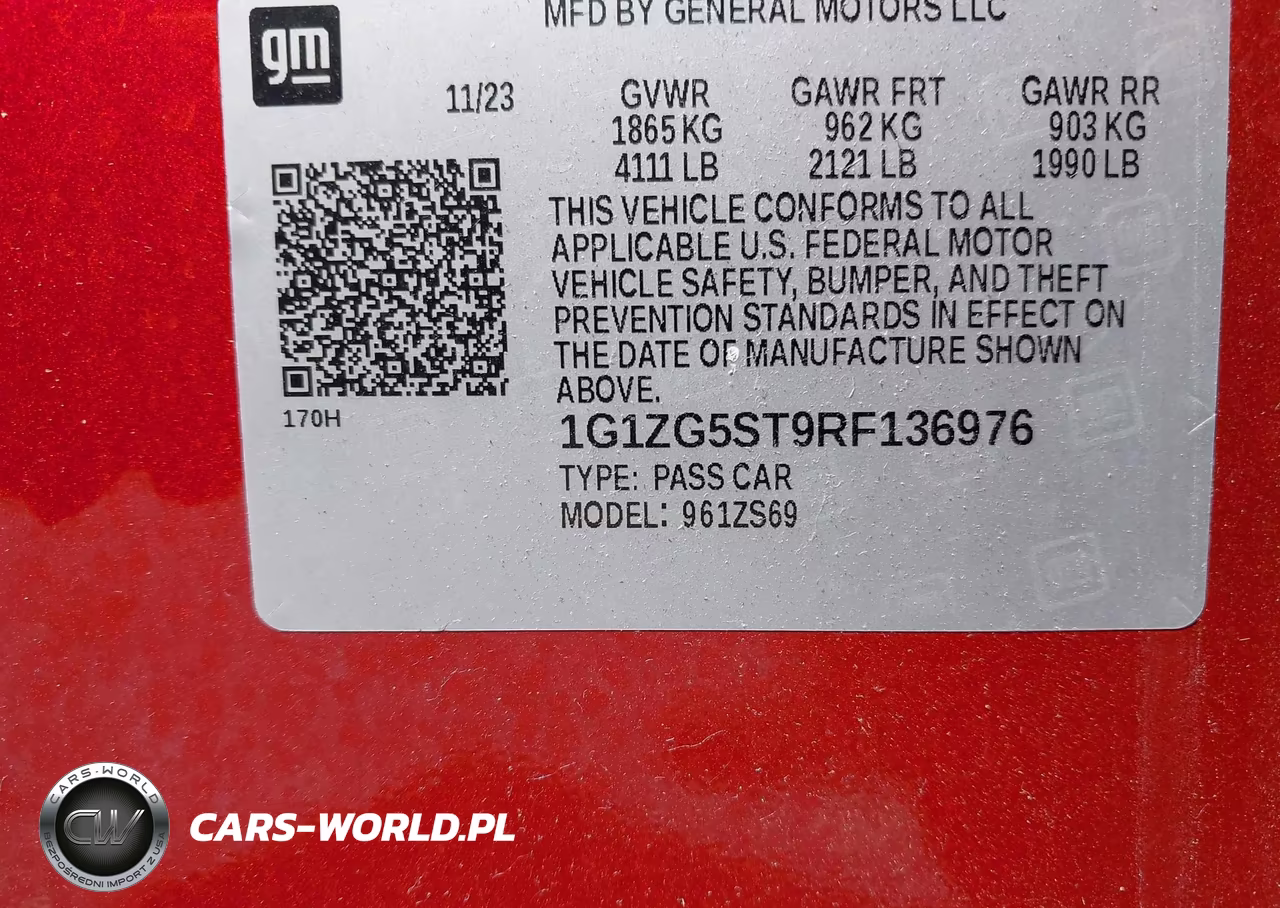 2024 Chevrolet Malibu Fwd Rs VIN:1G1ZG5ST9RF136976 - 9