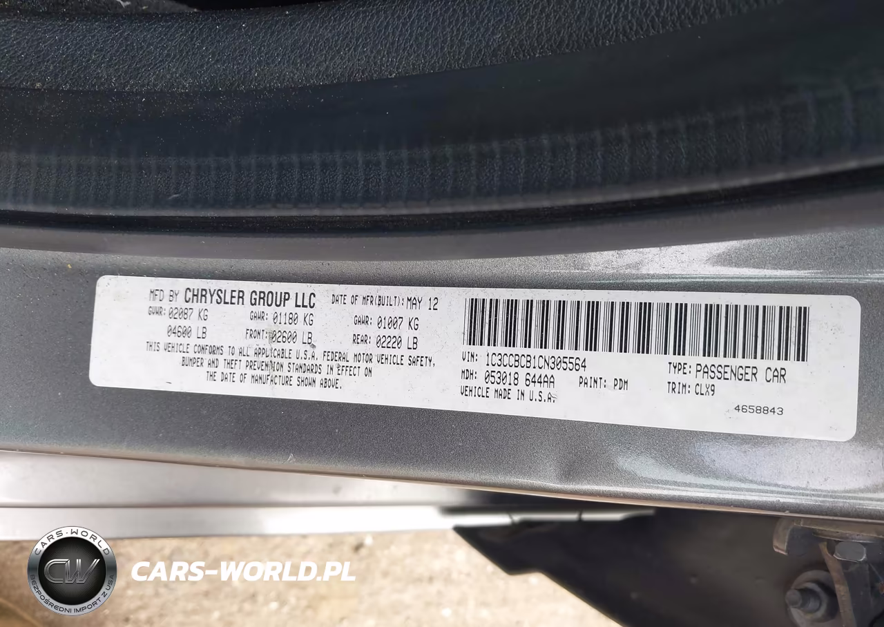 2012 Chrysler 200 Limited VIN:1C3CCBCB1CN305564 - 9