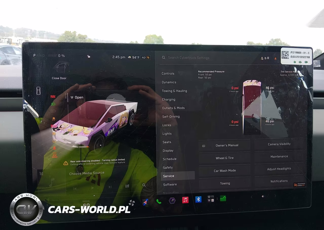 2025 Tesla Cybertruck All-Wheel Drive VIN:7G2CEHED1SA074776 - 7
