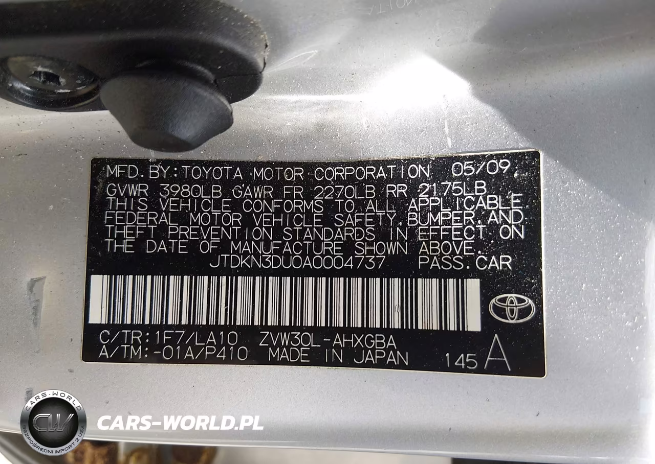 2010 Toyota Prius Iv VIN:JTDKN3DU0A0004737 - 9