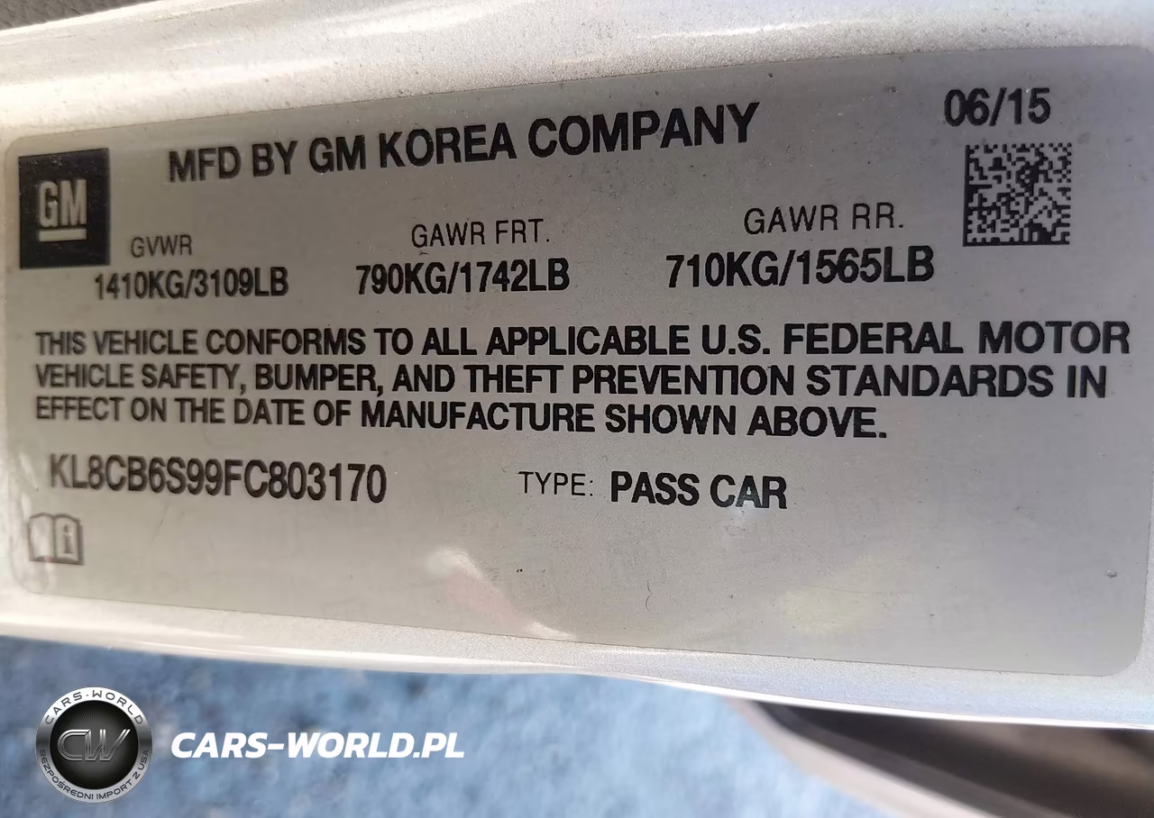 2015 Chevrolet Spark Ls Cvt VIN:KL8CB6S99FC803170 - 9