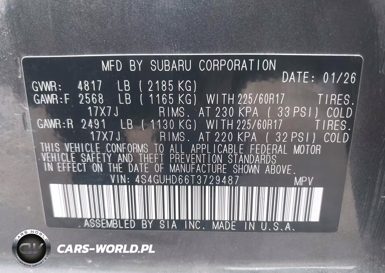 2026 Subaru Crosstrek Premium VIN:4S4GUHD66T3729487 - 9