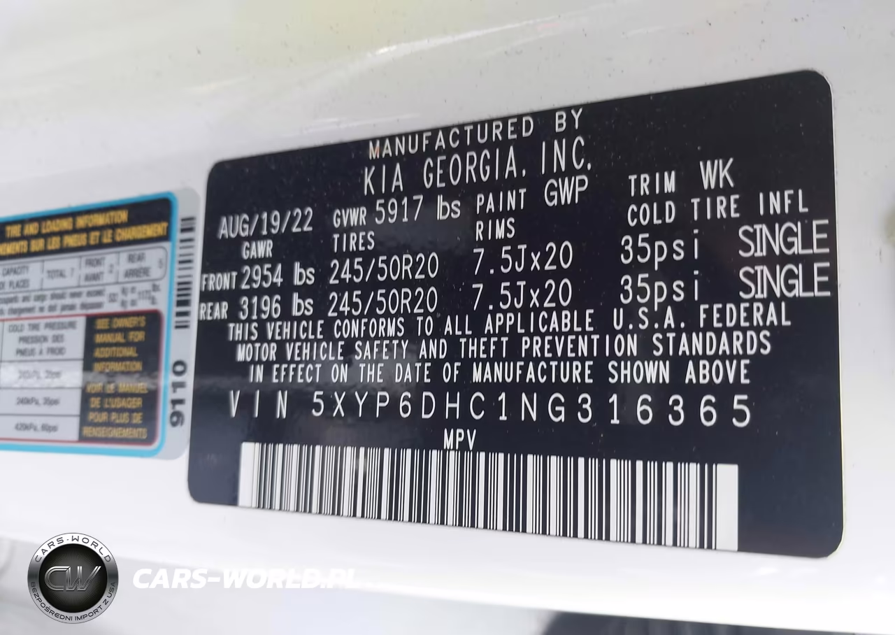 2022 Kia Telluride S VIN:5XYP6DHC1NG316365 - 9