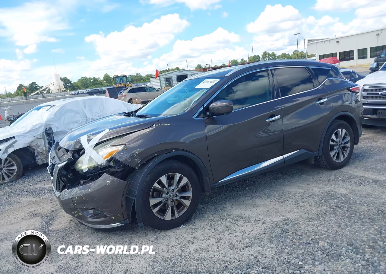 2016 Nissan Murano Sl VIN:5N1AZ2MGXGN133967 - 2