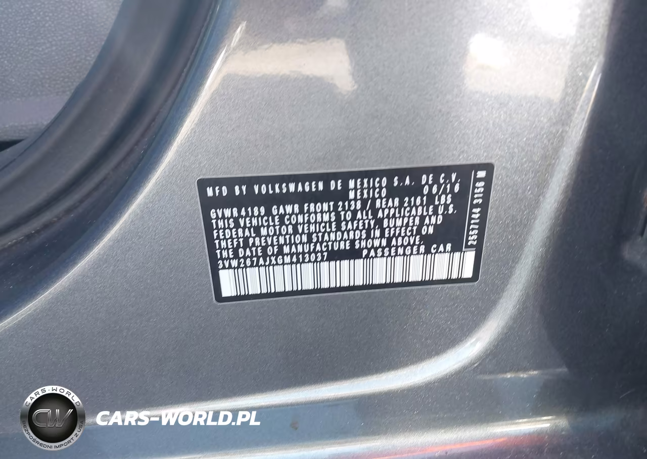 2016 Volkswagen Jetta 1.4T S VIN:3VW267AJXGM413037 - 9