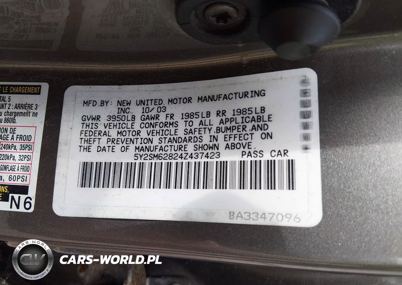 2004 Pontiac Vibe VIN:5Y2SM62824Z437423 - 9