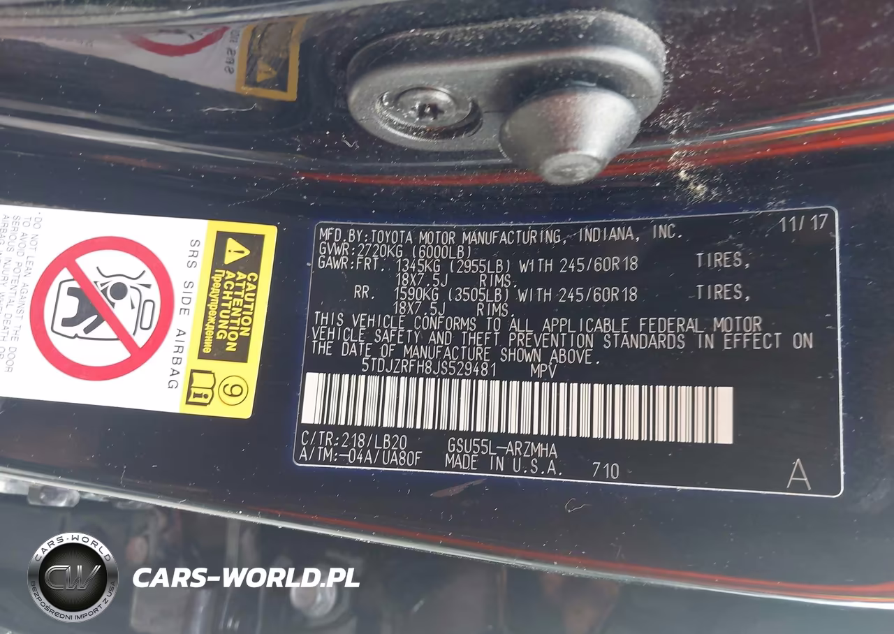 2018 Toyota Highlander Xle VIN:5TDJZRFH8JS529481 - 17