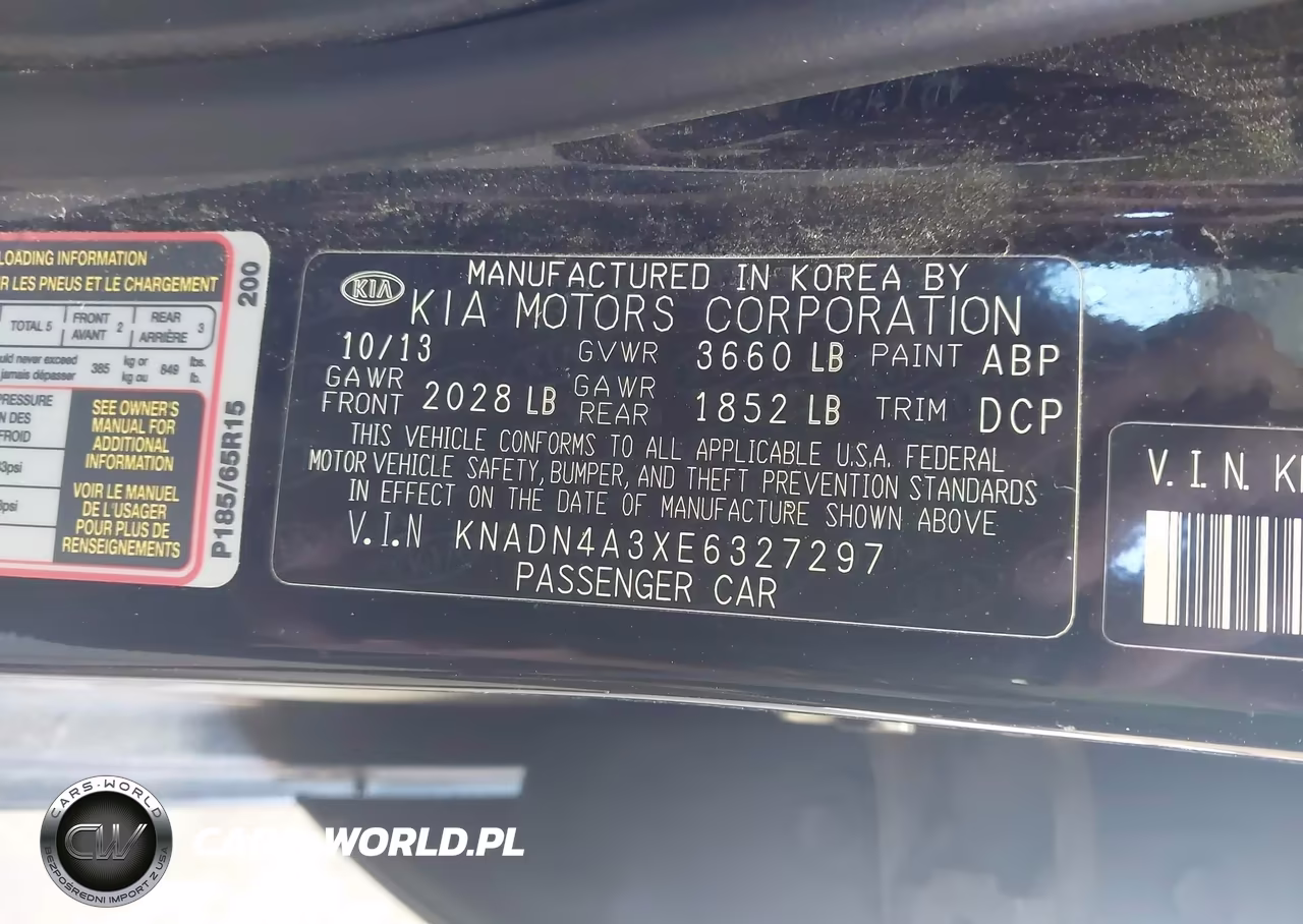 2014 Kia Rio Ex VIN:KNADN4A3XE6327297 - 9