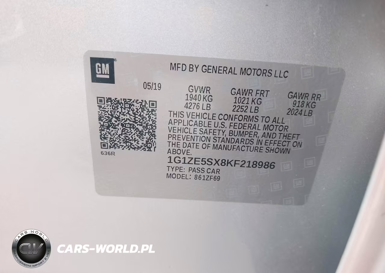 2019 Chevrolet Malibu Premier VIN:1G1ZE5SX8KF218986 - 9