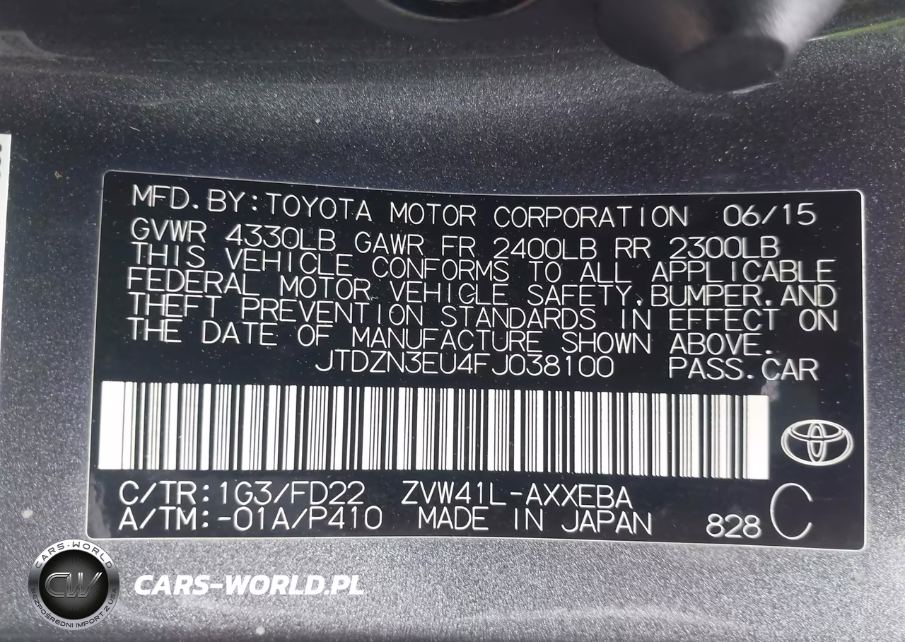 2015 Toyota Prius V Two VIN:JTDZN3EU4FJ038100 - 9
