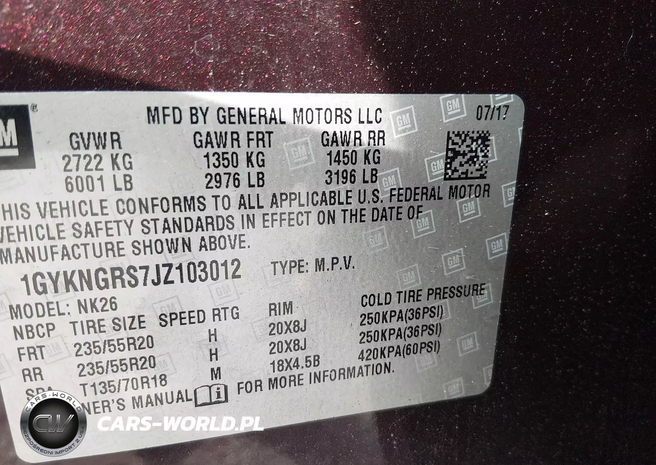 2018 Cadillac Xt5 Platinum VIN:1GYKNGRS7JZ103012 - 9