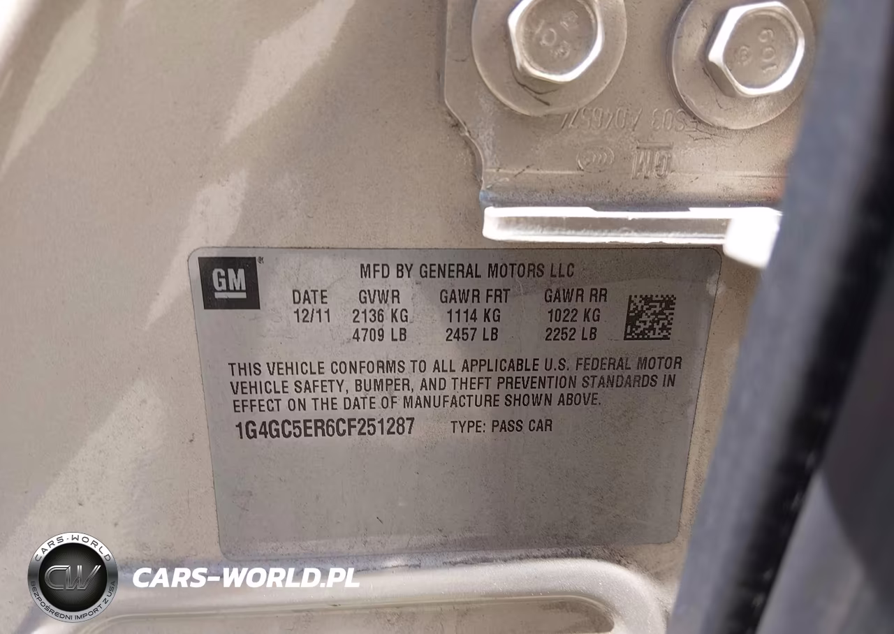 2012 Buick Lacrosse Leather Group VIN:1G4GC5ER6CF251287 - 9