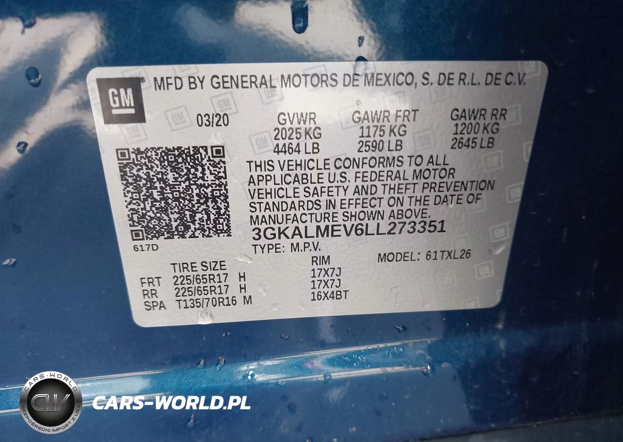 2020 GMC Terrain Fwd Sle VIN:3GKALMEV6LL273351 - 9