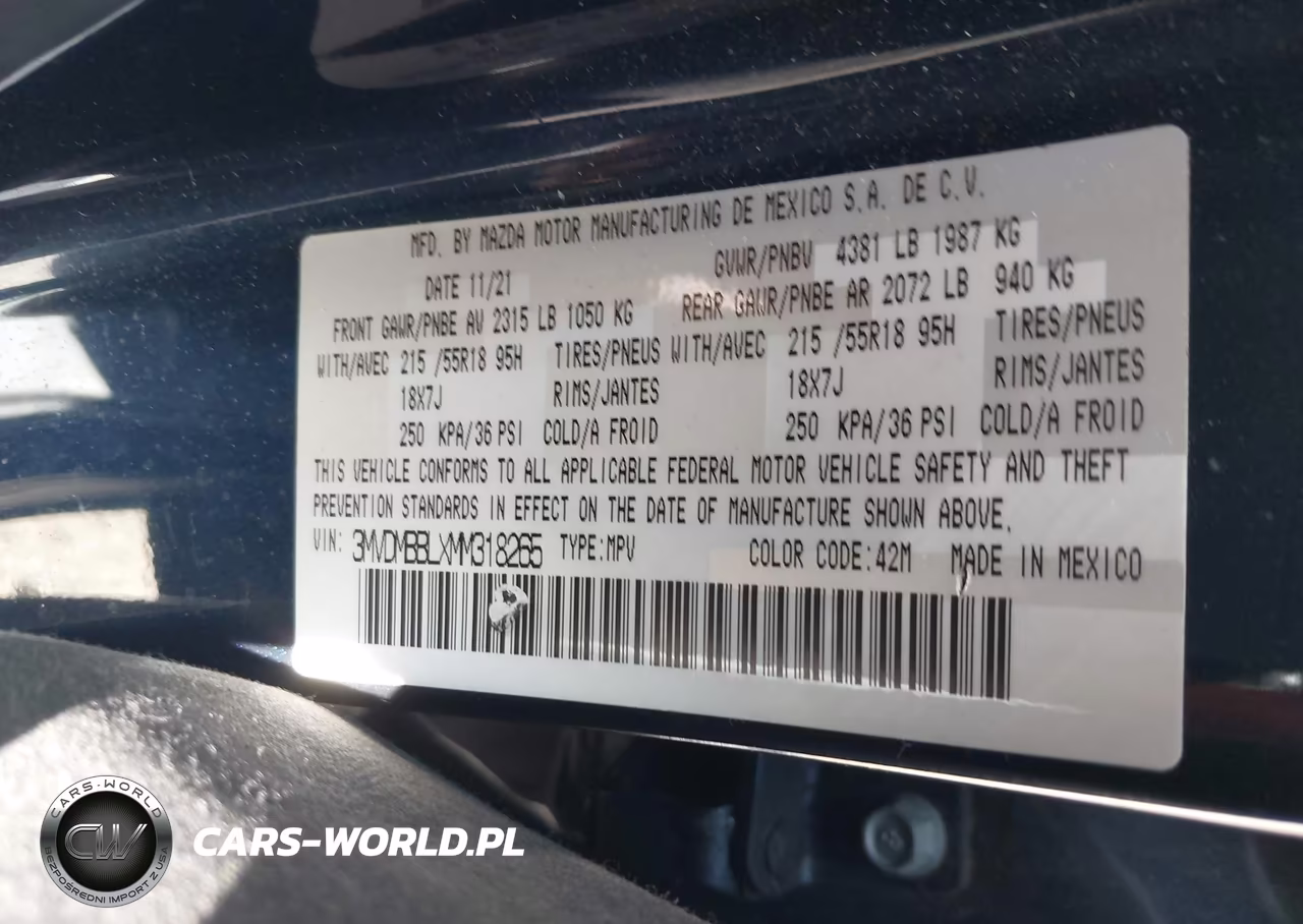 2021 Mazda Cx-30 Select VIN:3MVDMBBLXMM318265 - 9