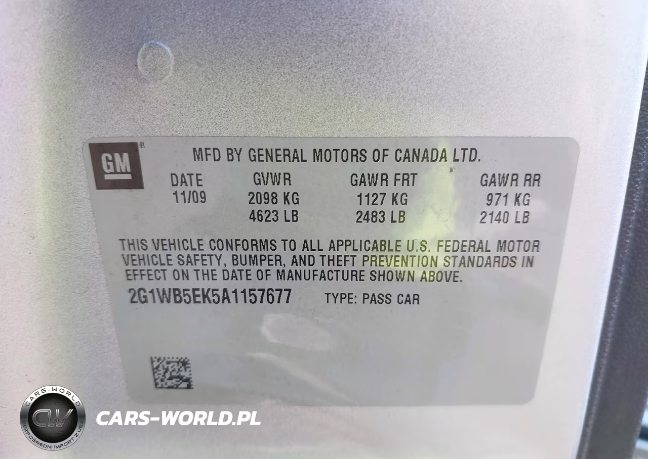 2010 Chevrolet Impala Lt VIN:2G1WB5EK5A1157677 - 8