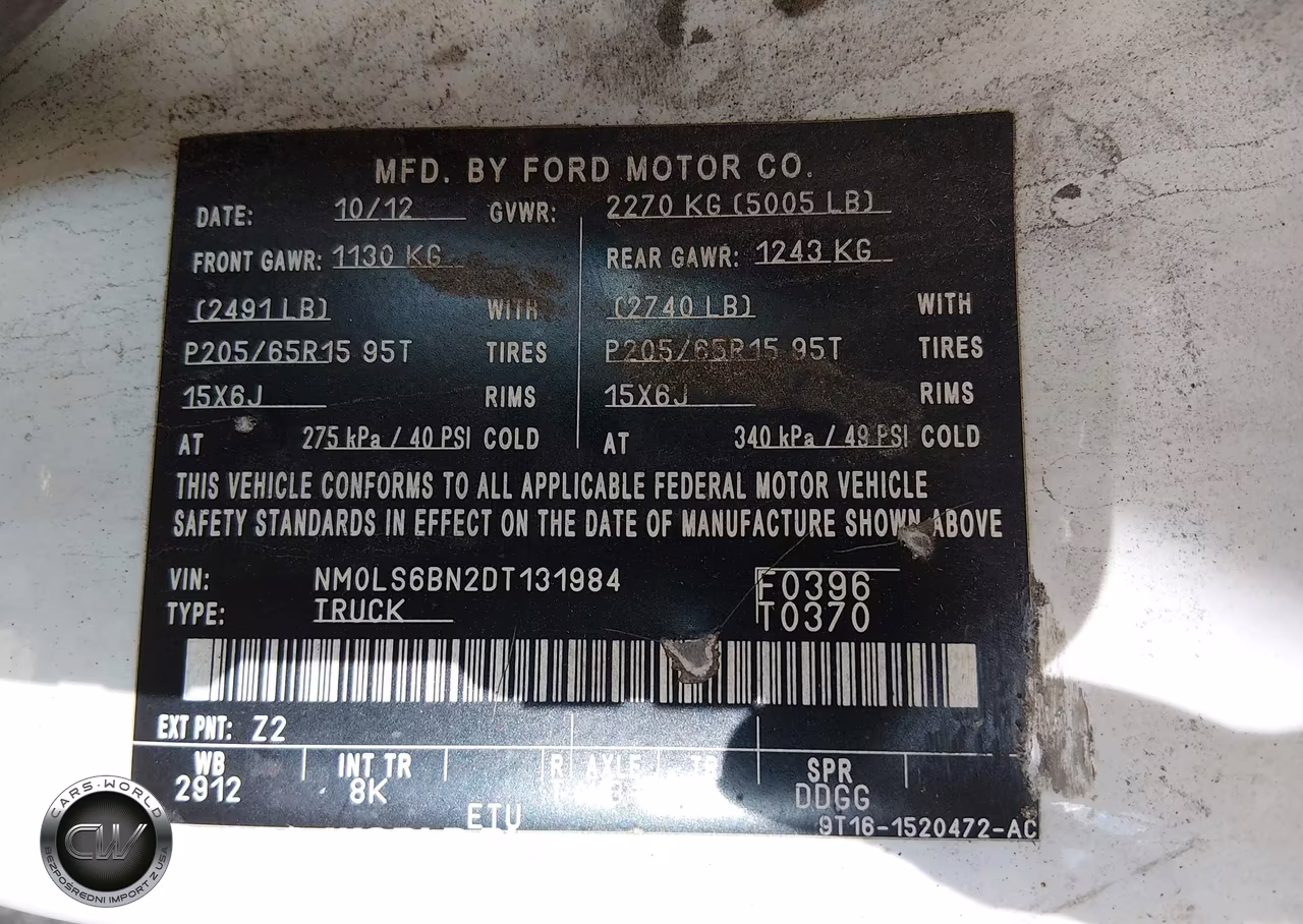 2013 Ford Transit Connect Xlt VIN:NM0LS6BN2DT131984 - 9