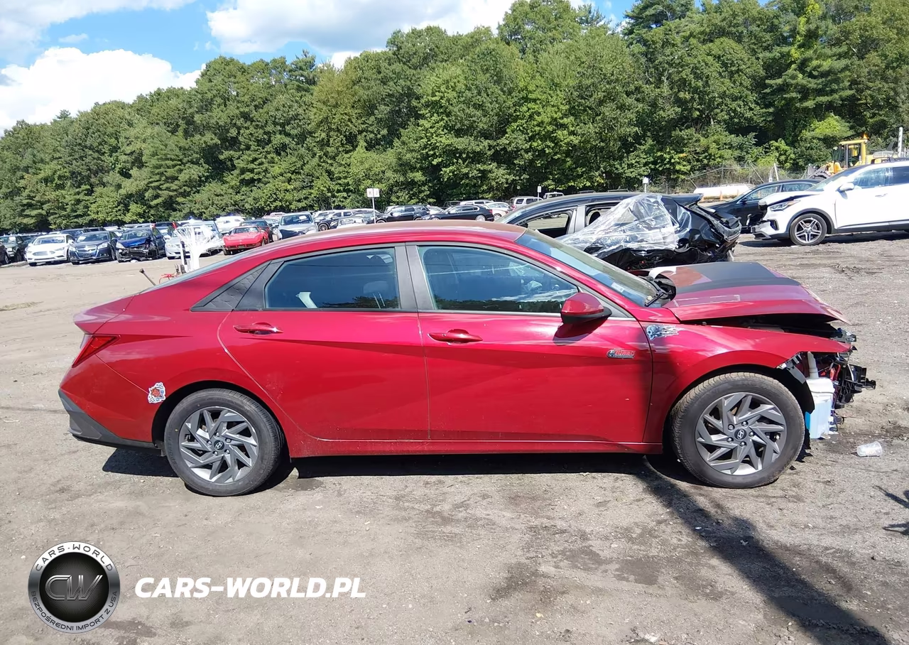 2025 Hyundai Elantra Hybrid Blue VIN:KMHLM4DJ2SU123589 - 14