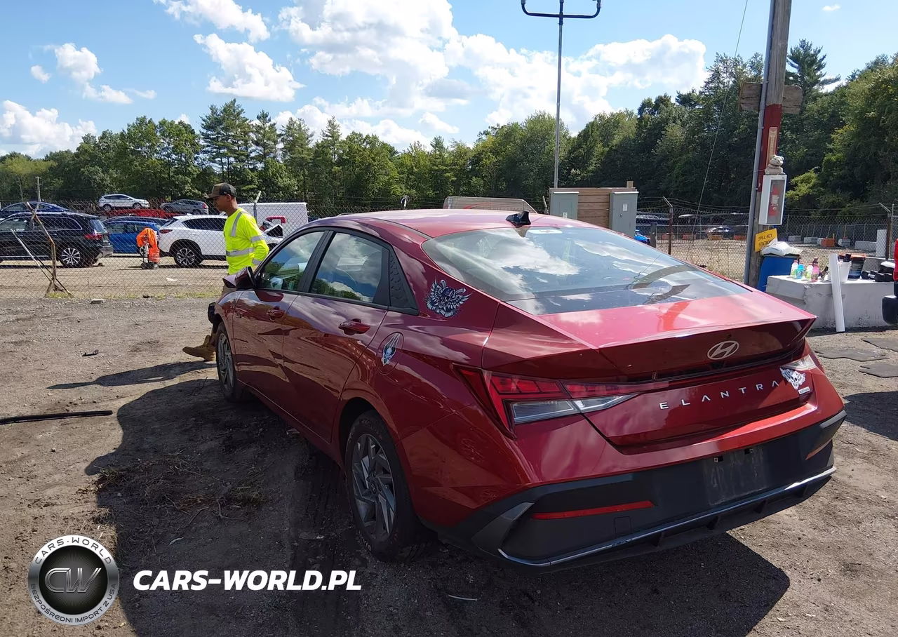 2025 Hyundai Elantra Hybrid Blue VIN:KMHLM4DJ2SU123589 - 3