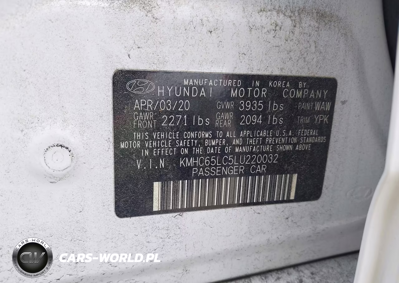 2020 Hyundai Ioniq Hybrid Blue VIN:KMHC65LC5LU220032 - 9