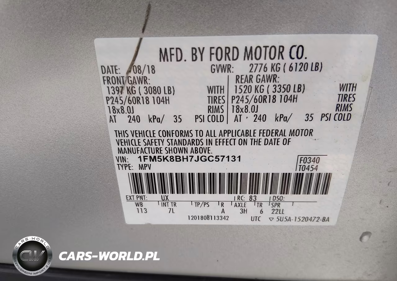 2018 Ford Explorer VIN:1FM5K8BH7JGC57131 - 9