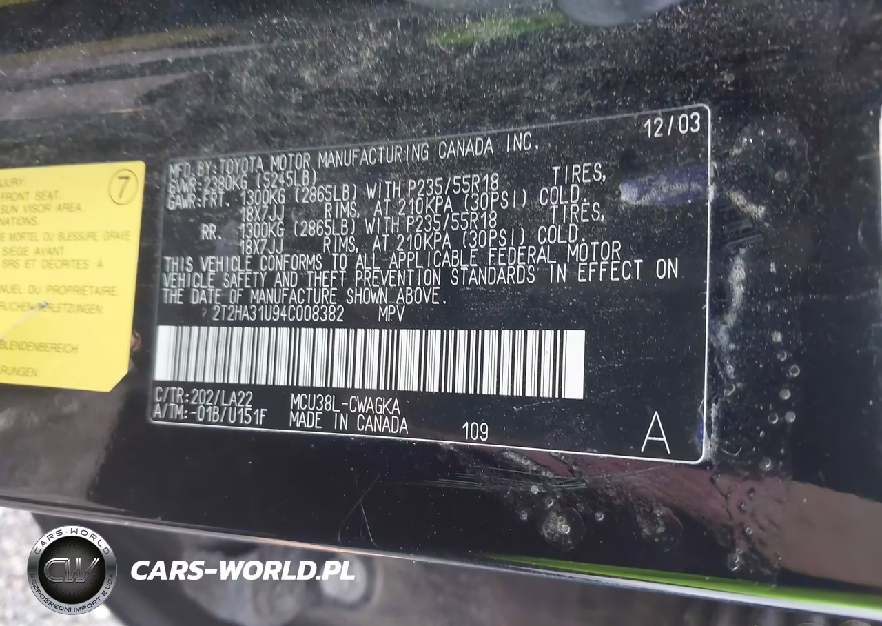 2004 Lexus Rx 330 VIN:2T2HA31U94C008382 - 9