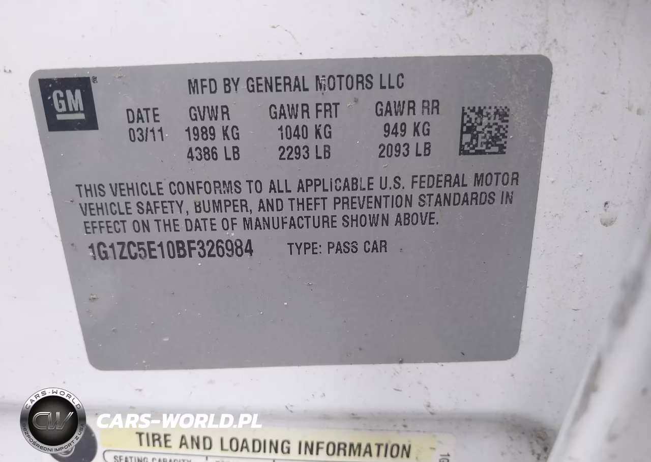 2011 Chevrolet Malibu 1Lt VIN:1G1ZC5E10BF326984 - 9