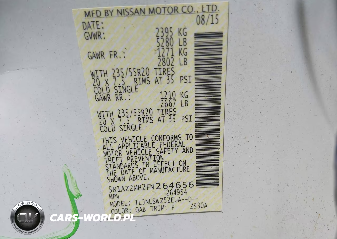 2015 Nissan Murano Platinum VIN:5N1AZ2MH2FN264656 - 9