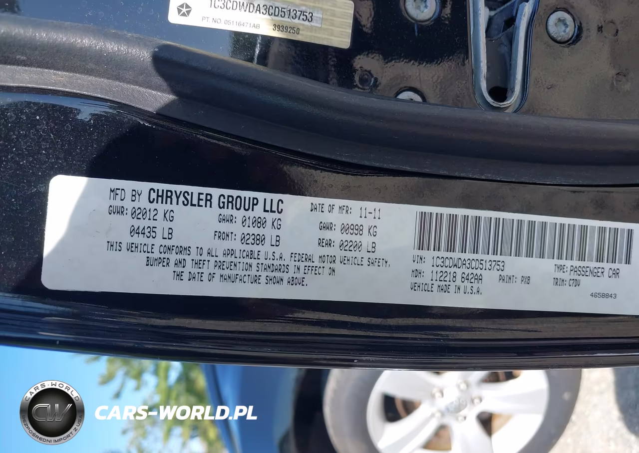 2012 Dodge Caliber Sxt VIN:1C3CDWDA3CD513753 - 9