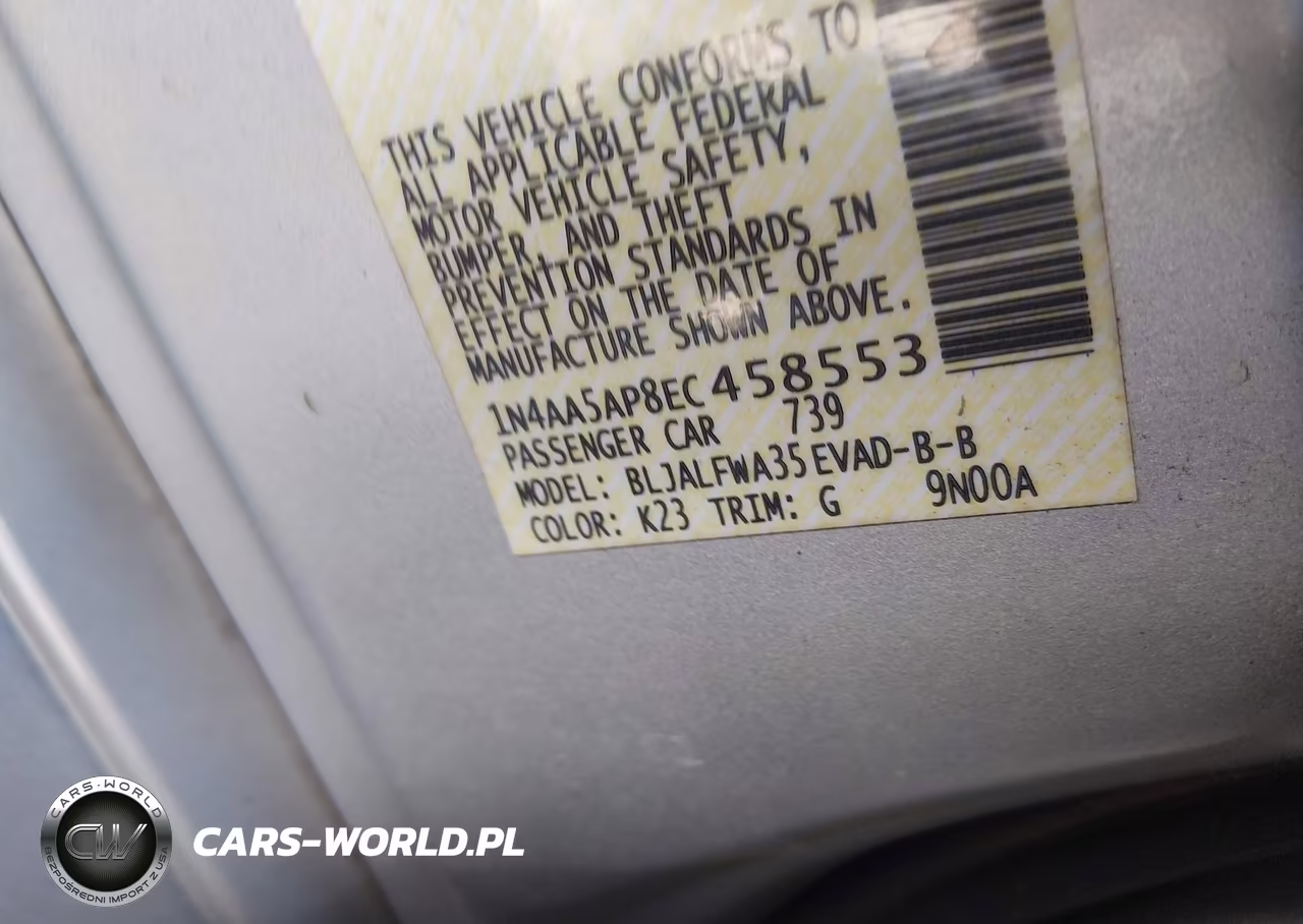 2014 Nissan Maxima 3.5 Sv VIN:1N4AA5AP8EC458553 - 9
