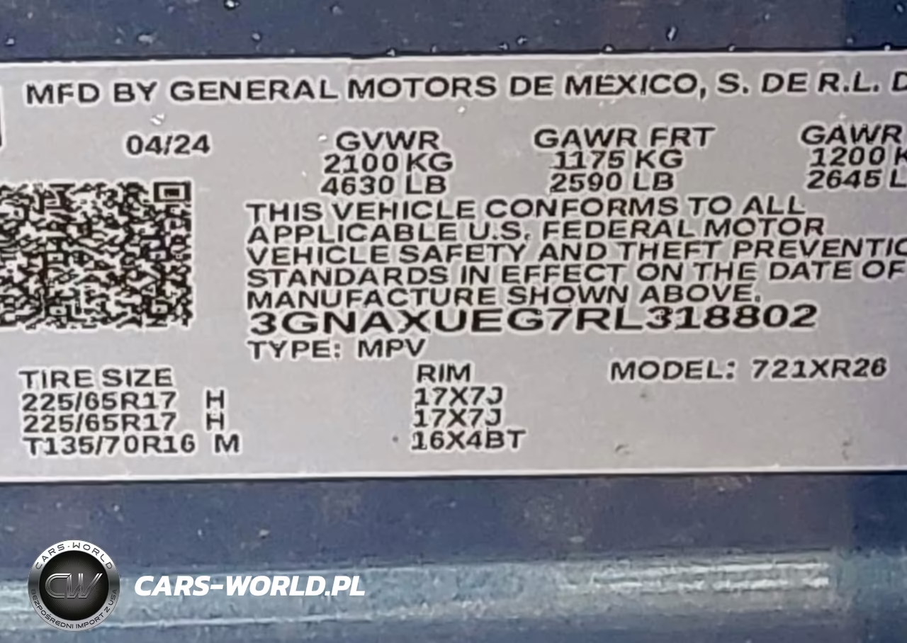 2024 Chevrolet Equinox Awd Lt VIN:3GNAXUEG7RL318802 - 9