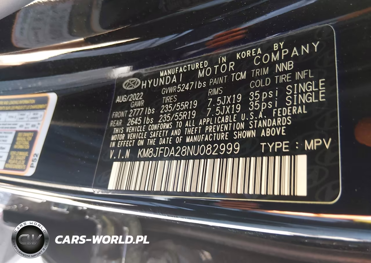 2022 Hyundai Tucson Plug-In Hybrid Limited VIN:KM8JFDA28NU082999 - 9