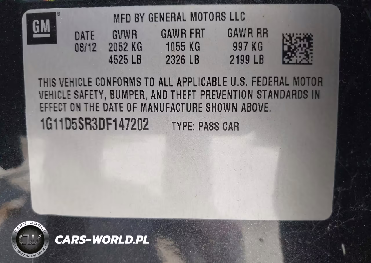 2013 Chevrolet Malibu Eco VIN:1G11D5SR3DF147202 - 9