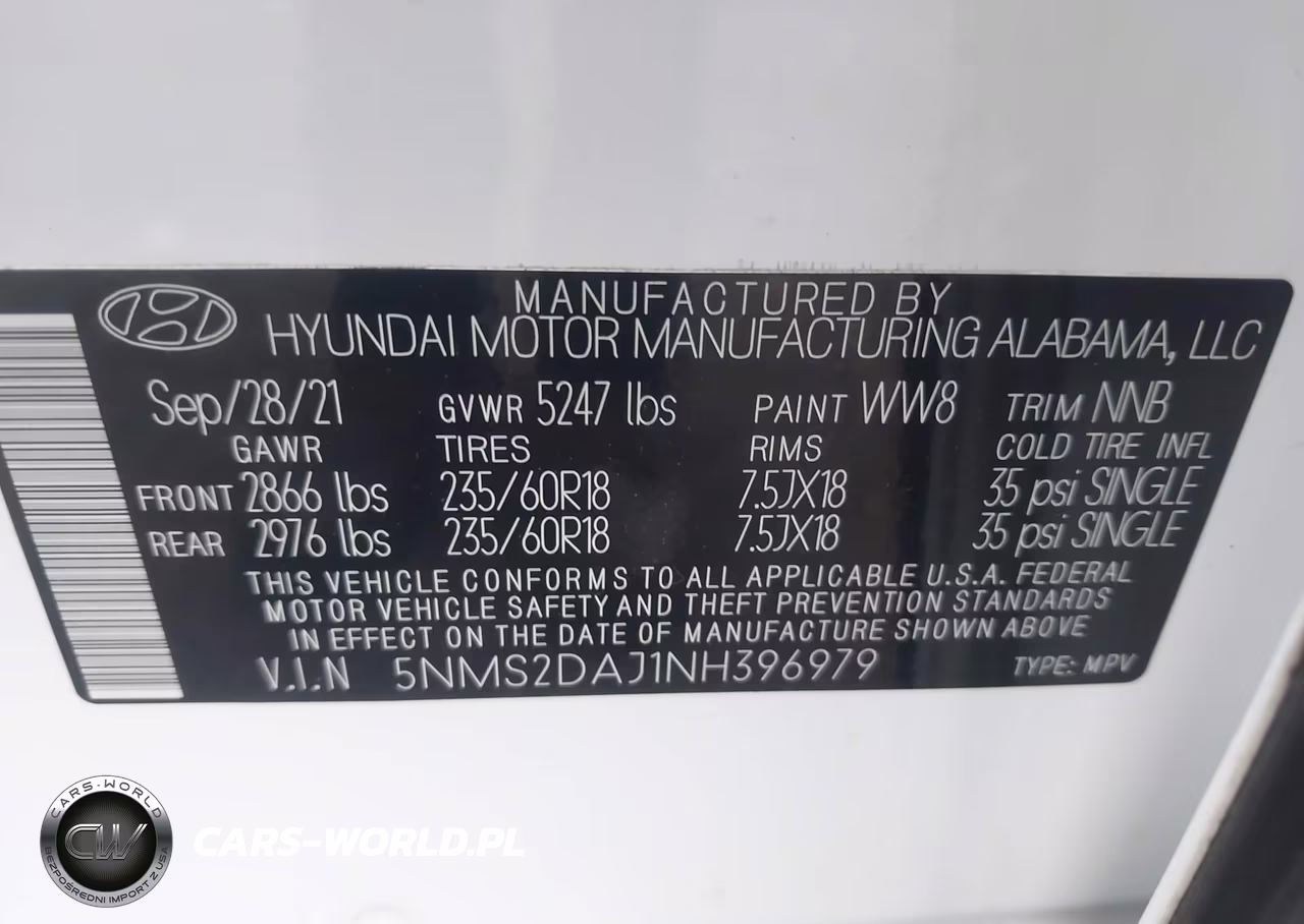 2022 Hyundai Santa Fe Sel VIN:5NMS2DAJ1NH396979 - 9