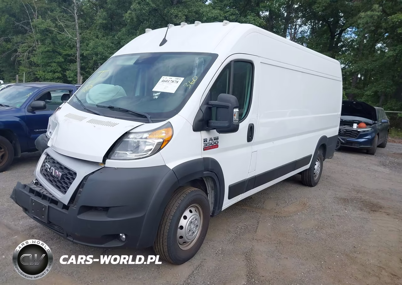 2022 Ram Promaster 3500 Cargo Van High Roof 159 Wb Ext VIN:3C6MRVJG5NE123931 - 2