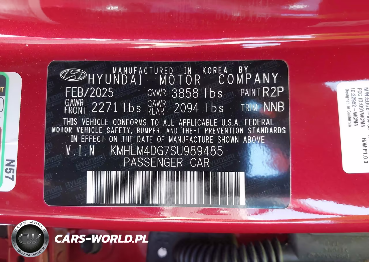 2025 Hyundai Elantra Sel Sport VIN:KMHLM4DG7SU989485 - 9