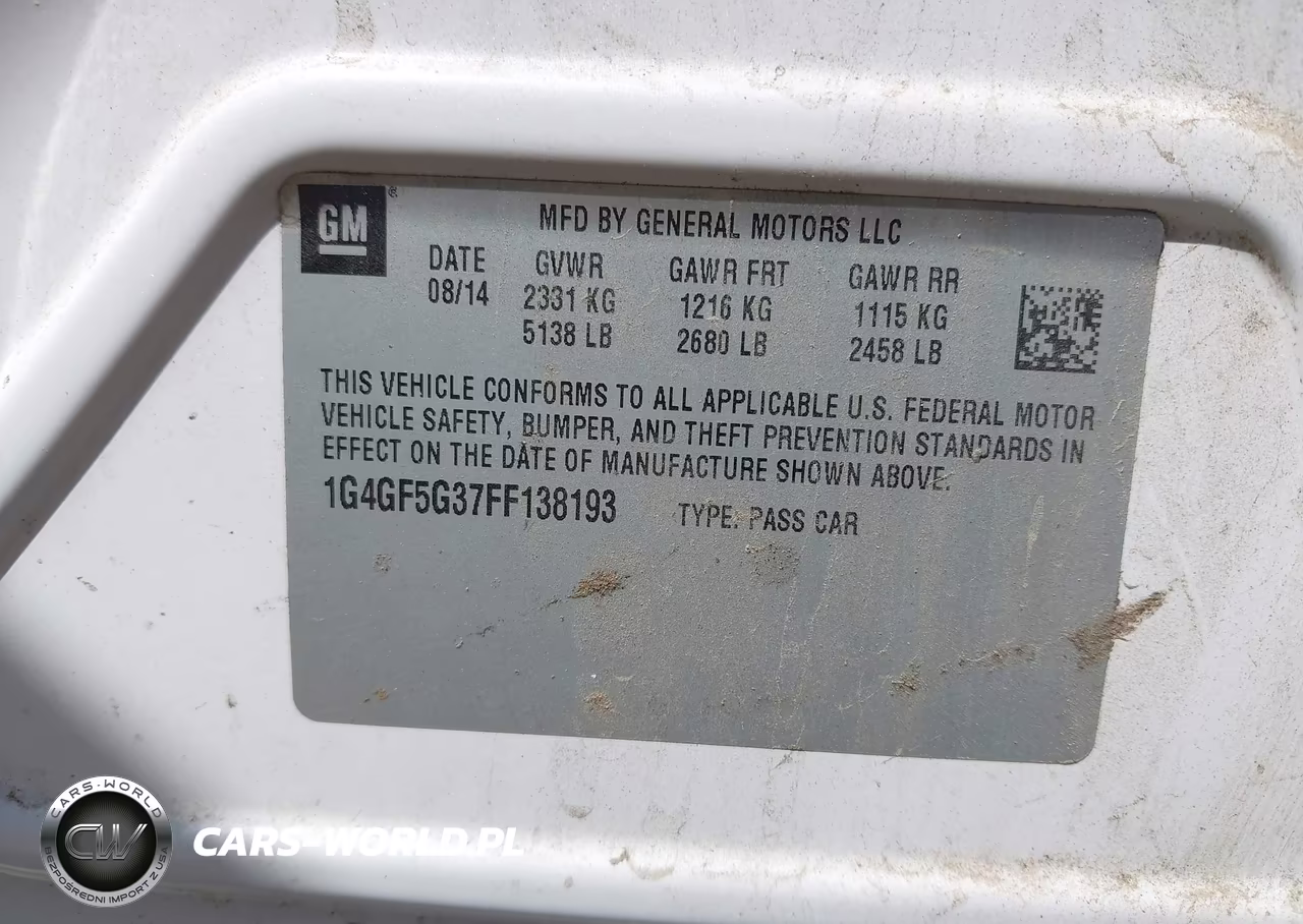 2015 Buick Lacrosse Premium Ii VIN:1G4GF5G37FF138193 - 9
