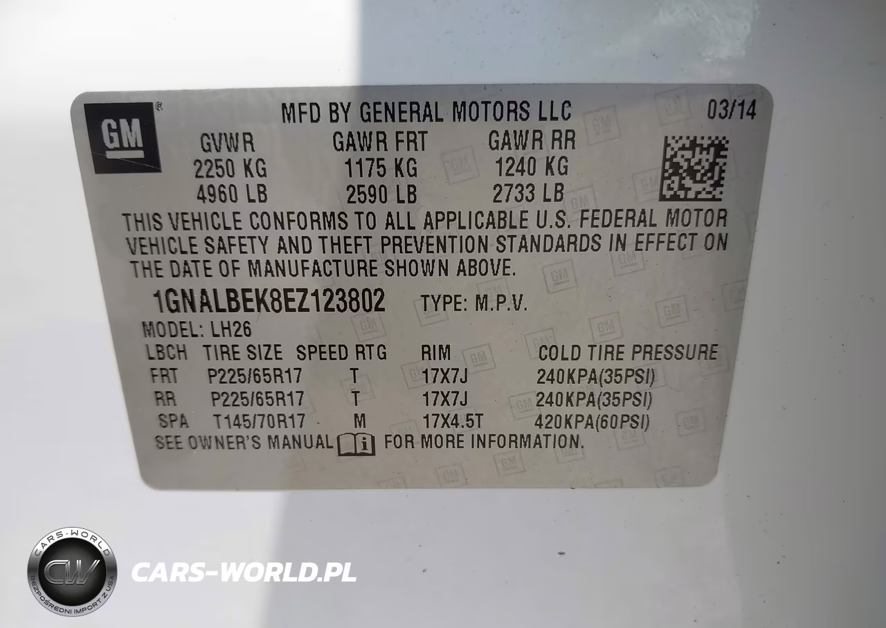 2014 Chevrolet Equinox 1Lt VIN:1GNALBEK8EZ123802 - 9