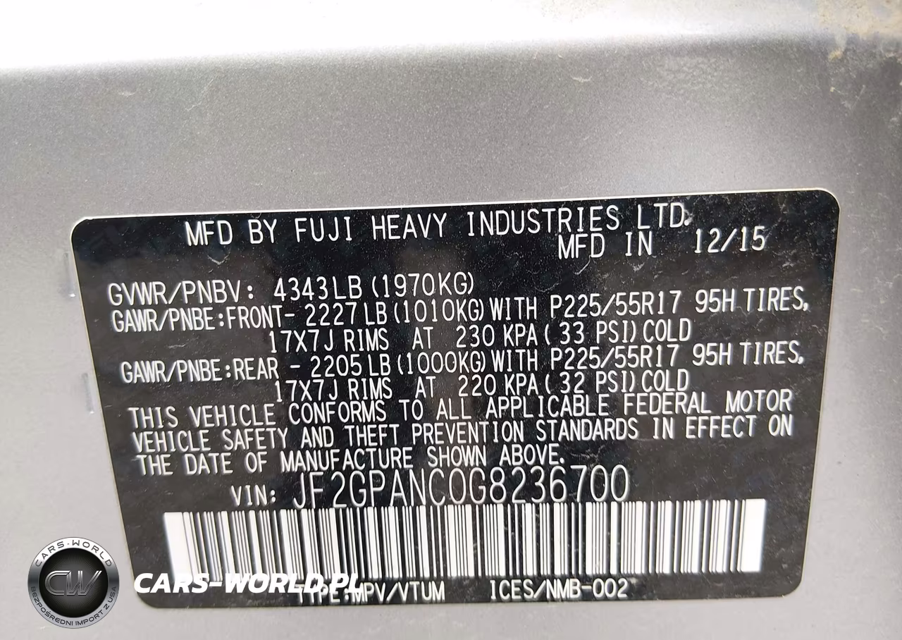 2016 Subaru Crosstrek 2.0I Limited VIN:JF2GPANC0G8236700 - 9