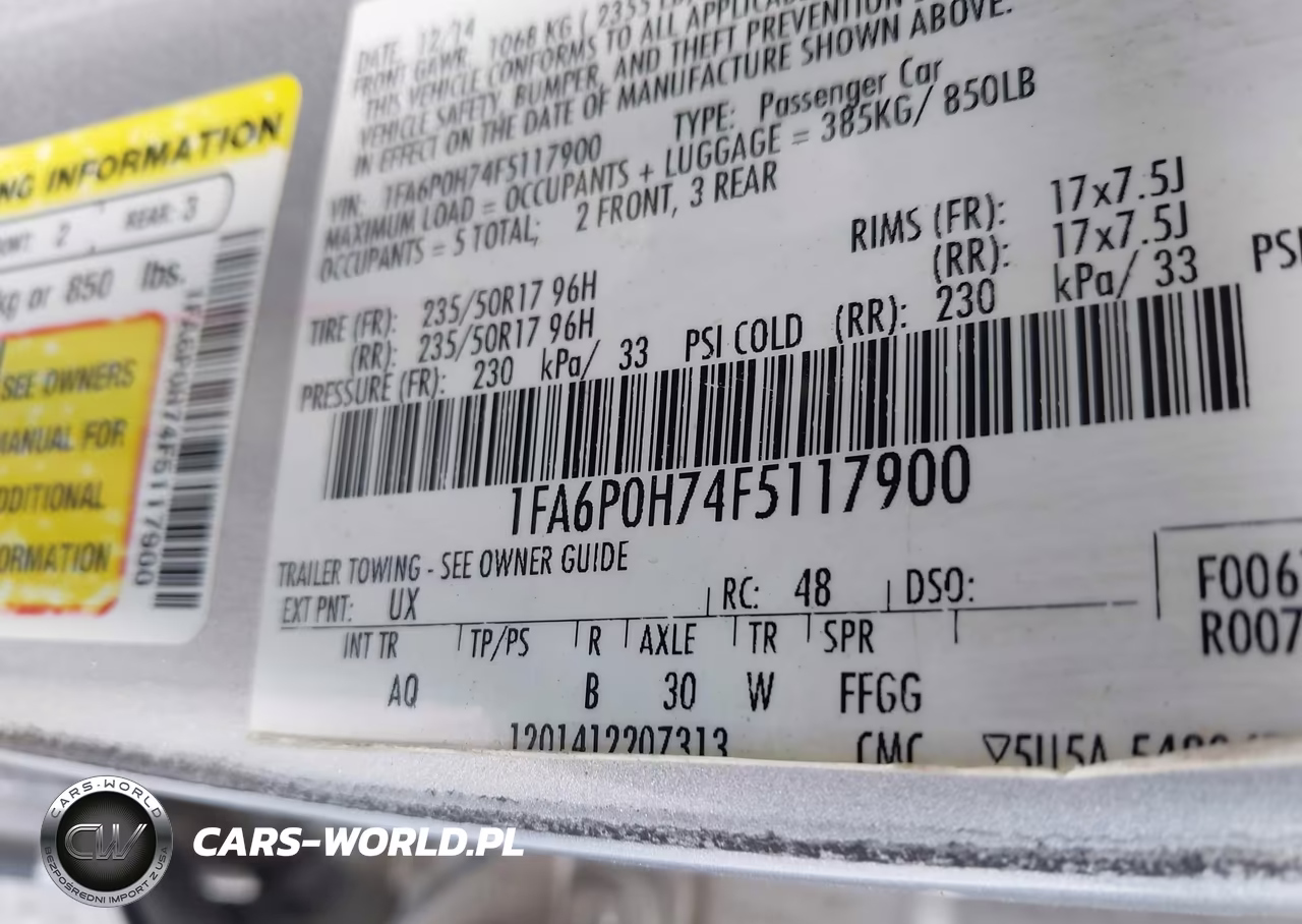 2015 Ford Fusion Se VIN:1FA6P0H74F5117900 - 9