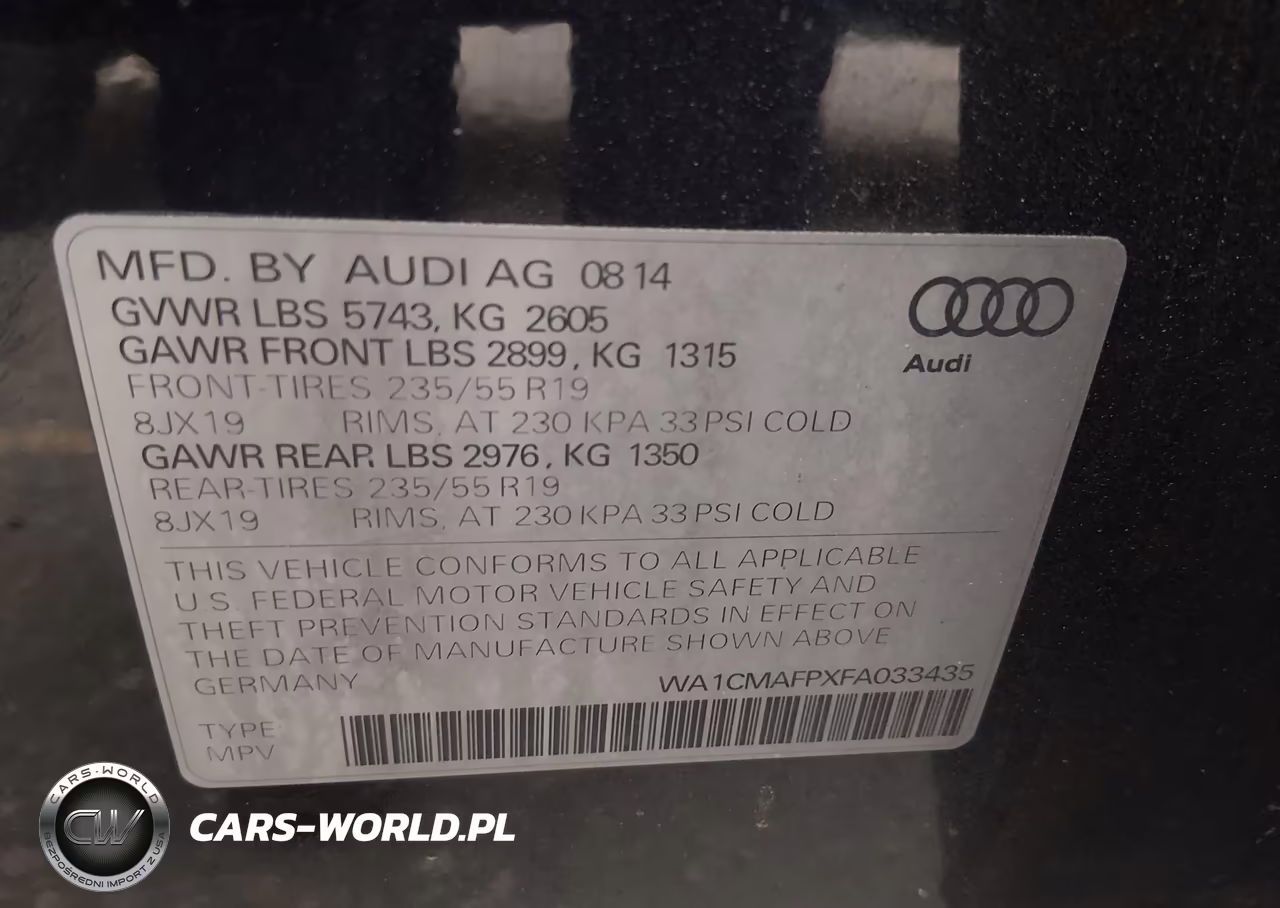 2015 Audi Q5 3.0 Tdi Premium Plus VIN:WA1CMAFPXFA033435 - 9