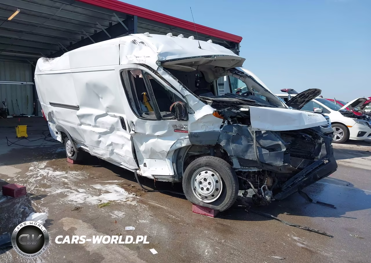 2018 Ram Promaster 3500 Cargo Van High Roof 159 Wb Ext VIN:3C6URVJG4JE106113 - 1