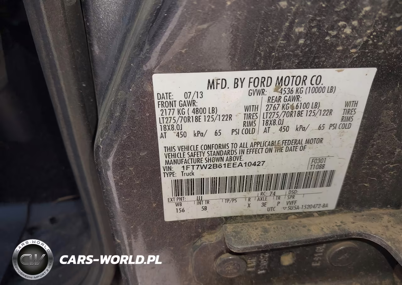 2014 Ford F-250 Lariat VIN:1FT7W2B61EEA10427 - 9
