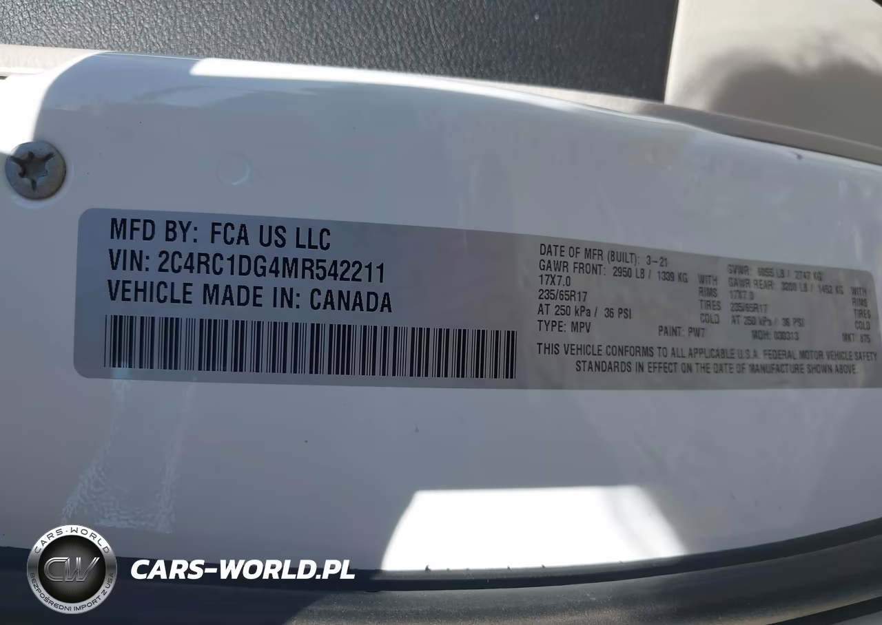 2021 Chrysler Voyager Lxi VIN:2C4RC1DG4MR542211 - 9